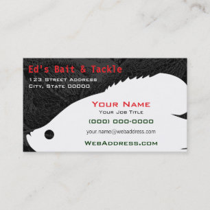 Tarjeta De Visita Pesca Personalizada Tienda de Ceba y Aparejos