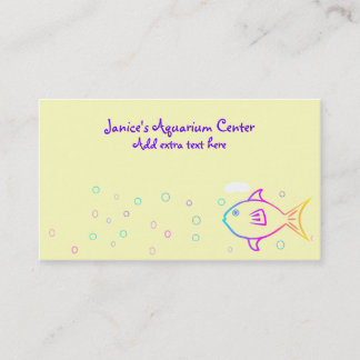 Tarjeta De Visita Pescado arco iris
