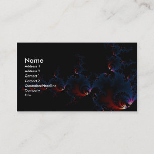 Tarjeta De Visita Pescado: arte fractal