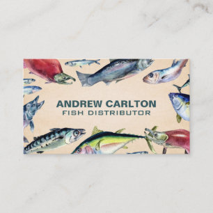 Tarjeta De Visita Pescado Varietal   Pesca 