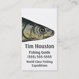 Tarjeta De Visita Pescado Vintage