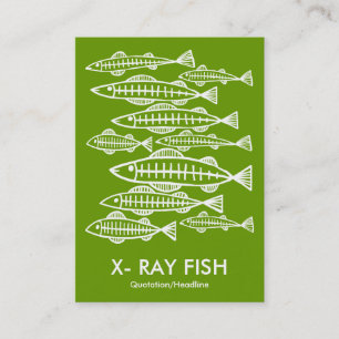 Tarjeta De Visita PESCADO X-RAY - Aguacate