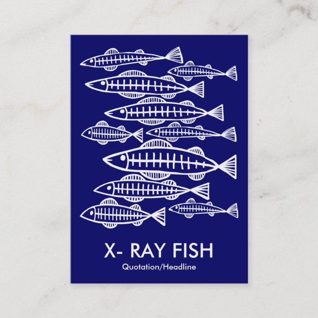 Tarjeta De Visita PESCADO X-RAY - Marina Profunda (Anverso)