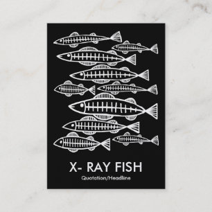 Tarjeta De Visita PESCADO X-RAY - Negro (tarjeta de oro)
