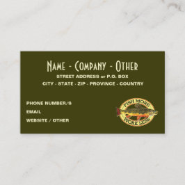 Tarjeta De Visita Pescador de la trucha rota