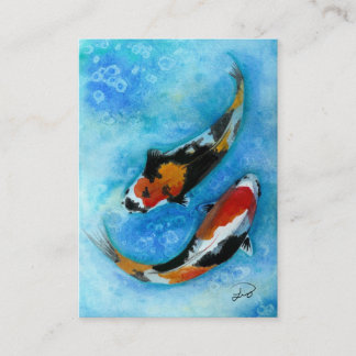 Tarjeta De Visita Pescados de Koi