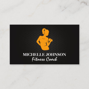 Tarjeta De Visita Peso de curvatura de la mujer Metalizado de carb