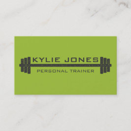 Tarjeta De Visita Peso personal del barbell de la aptitud del