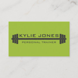 Tarjeta De Visita Peso personal del barbell de la aptitud del