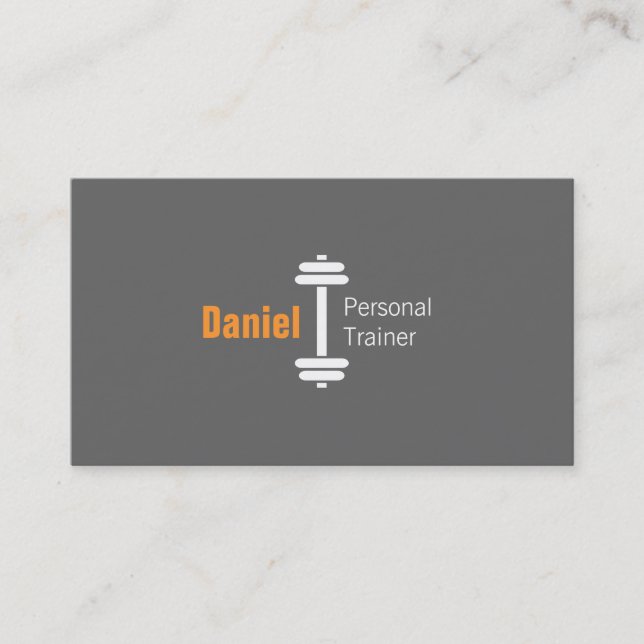 Tarjeta De Visita Pesos de entrenador personal de gimnasia moderna g (Anverso)