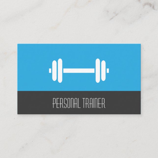 Tarjeta De Visita Pesos personales del instructor de la aptitud (Anverso)