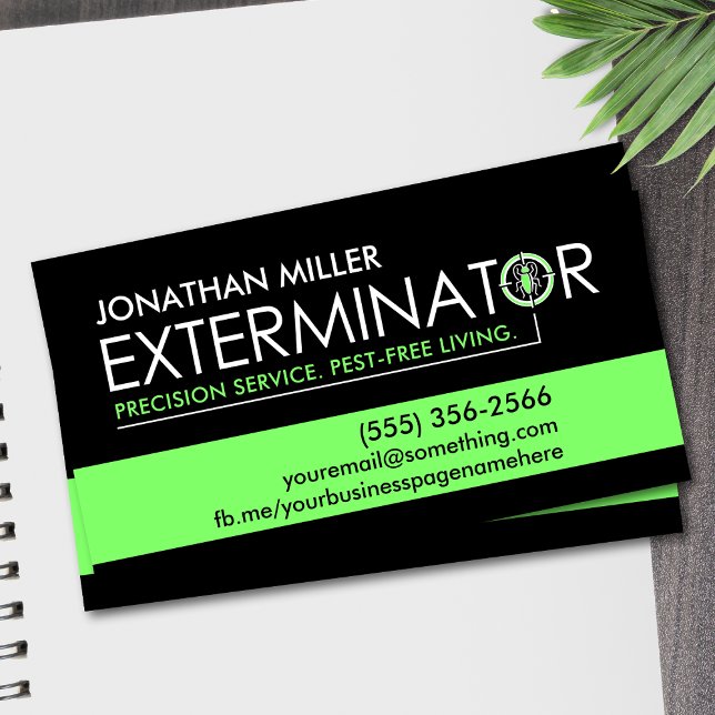 Tarjeta De Visita Pest Control Services - Exterminator (Subido por el creador)