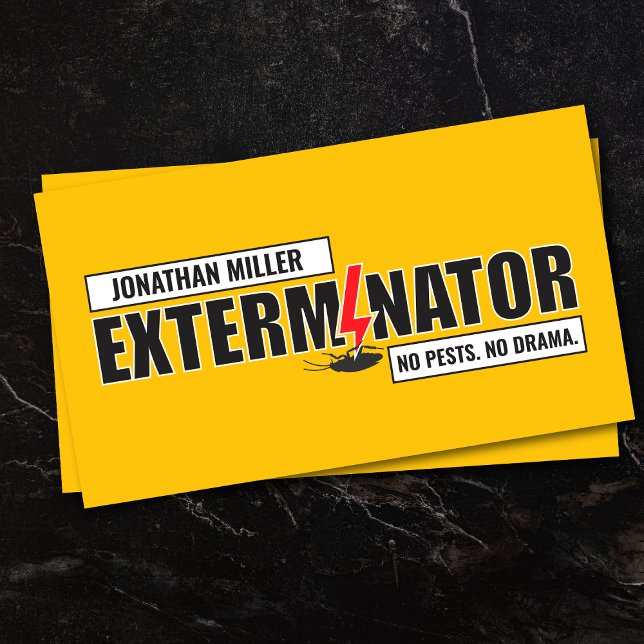 Tarjeta De Visita Pest Control Services - Exterminator (Subido por el creador)