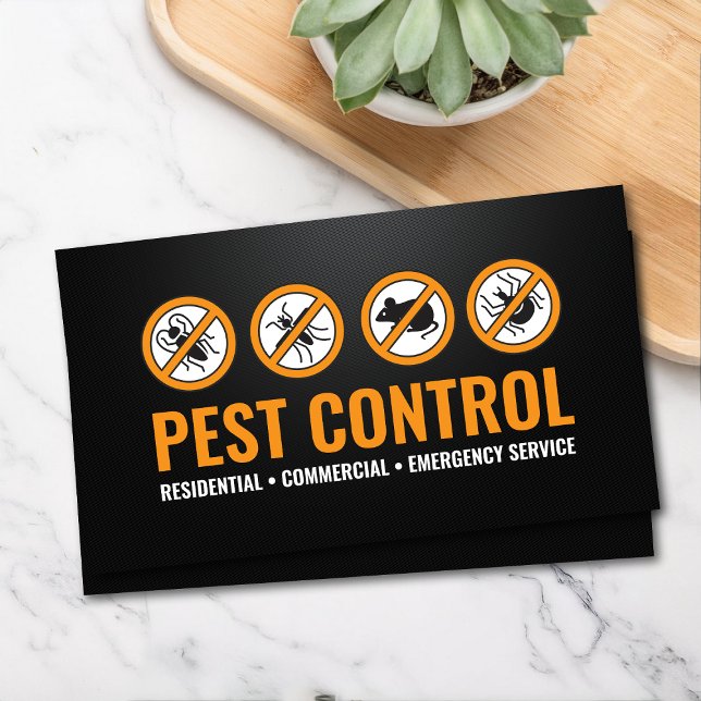 Tarjeta De Visita Pest Control Services - Exterminator Business Card (Subido por el creador)
