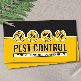 Tarjeta De Visita Pest Control Services - Exterminator Business Card