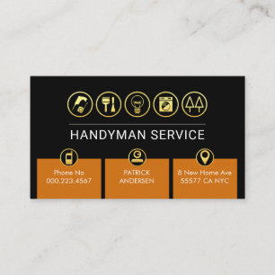 Tarjeta De Visita Pestañas de reparador Brown Home Repair