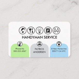 Tarjeta De Visita Pestañas de reparador especial del hogar
