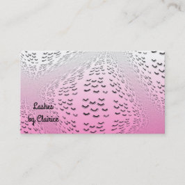 Tarjeta De Visita Pestañas Patrón Rosa