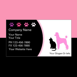 Tarjeta De Visita Pet Grooming Business Cards New