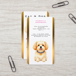 Tarjeta De Visita Pet Grooming Personalized Luxury Trendy Collection