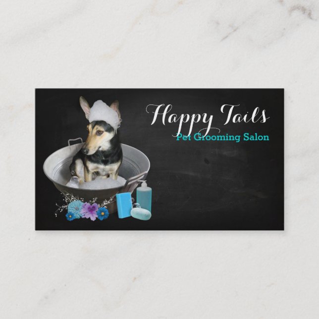 Tarjeta De Visita Pet Grooming Salon (Anverso)