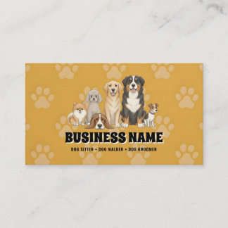 Tarjeta De Visita Pet Sitting Dog Walker 
