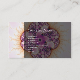 Tarjeta De Visita Petallic - arte del fractal