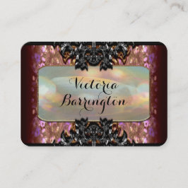 Tarjeta De Visita Pétalo 2,5" de Vermothe profesional de la perla