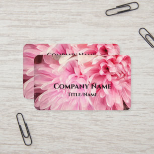 Tarjeta De Visita pétalos de flores rosa pálido bonito personalizado