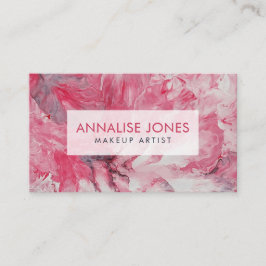 Tarjeta De Visita Pétalos de flujo de Rubor abstractos