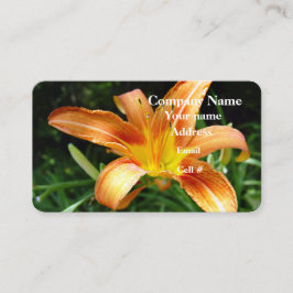Tarjeta De Visita Pétalos florales de Hemerocallis 