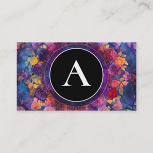 Tarjeta De Visita Pétalos vivos Diseño de mandala floral