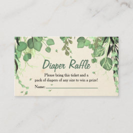 Tarjeta De Visita Peter Pan Neverland Diaper Raffle Insert