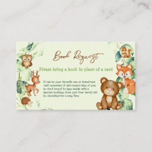 Tarjeta De Visita Petición de libro de Eucalyptus Animales de Woodla