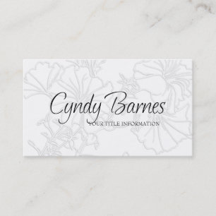 Tarjeta de visita Petunias con sombras