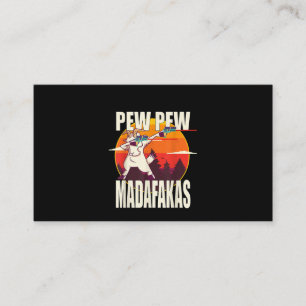 Tarjeta De Visita Pew Pew Madafakas
