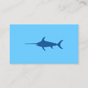 Tarjeta De Visita Pez espada azul