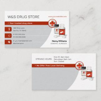 Tarjeta De Visita Pharmacy | Drug Store