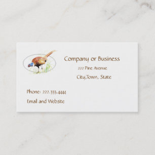 Tarjeta De Visita Pheasant, Bird, Nature, Environment, Business Card