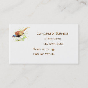 Tarjeta De Visita Pheasant, Bird, Nature, Environment, Business Card
