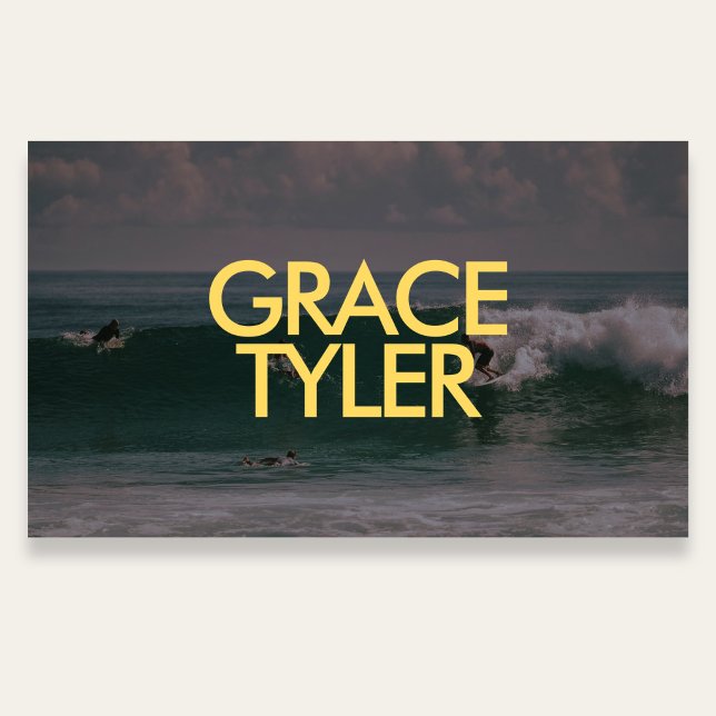 Tarjeta De Visita Photo Bold Modern QR Code White Business Card (Subido por el creador)