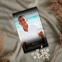 Tarjeta De Visita Photo Funeral Memorial Prayer cards