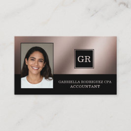 Tarjeta De Visita Photo Modern Professional CPA Accountant