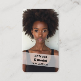 Tarjeta De Visita Photo Scannable QR