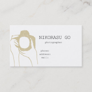 Tarjeta De Visita photographer