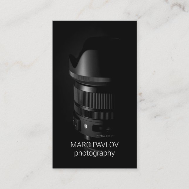 Tarjeta De Visita Photographer Business Card (Anverso)