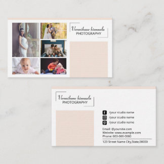 Tarjeta De Visita Photographer Business Card Template