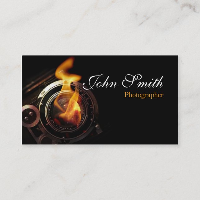 Tarjeta De Visita Photographer Business Cards (Anverso)