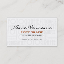 Tarjeta De Visita Photography