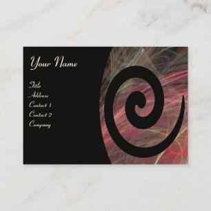 Tarjeta De Visita PHOTON SWIRL negro morado